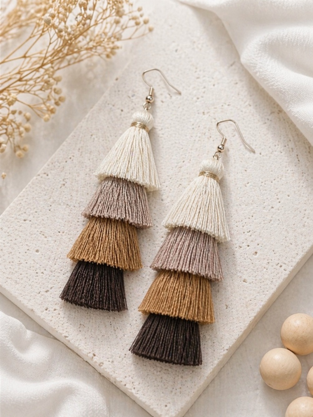 Layered Tassel Earrings